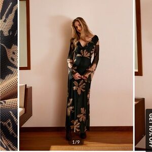 Commense Bohemia Printed Cowl Neck Dress Size LARGE